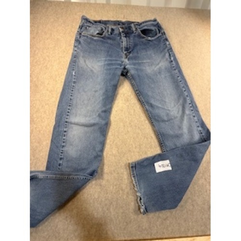 Levis 505 Regular Fit Straight Leg Mens Jeans Blue Denim W34‎ L32